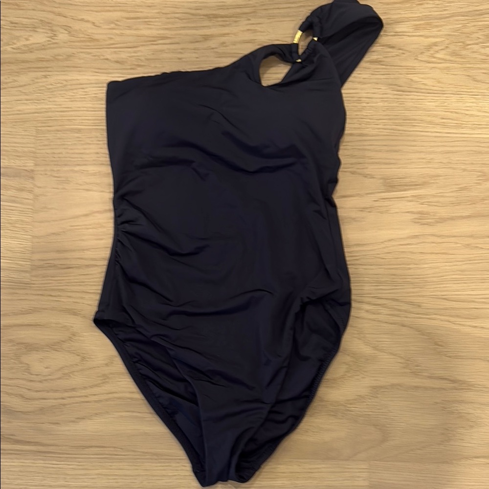 Trina Turk Black One-Shoulder One Piece Swimsuit - Picture 8 of 10